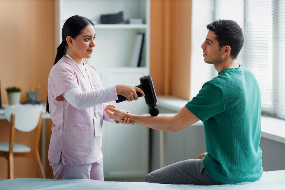 Physiotherapy treatment at Dhanvanthri Physiotherapy Clinic Chennai